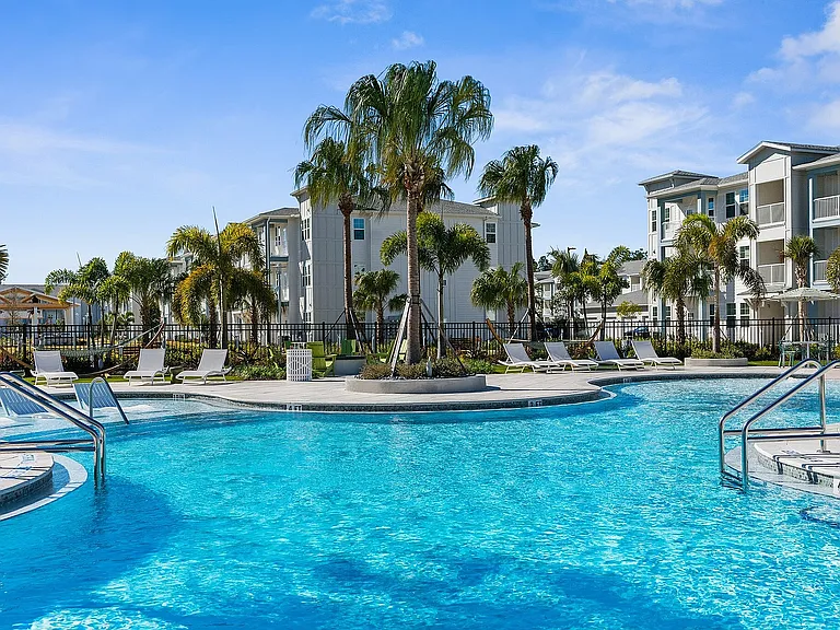 Experience luxury at its finest with this stunning resort-style pool area.