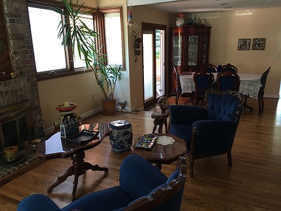 Living room and formal dining area