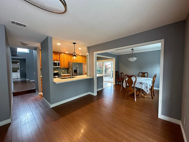 Family Room, Dining Room, Kitchen