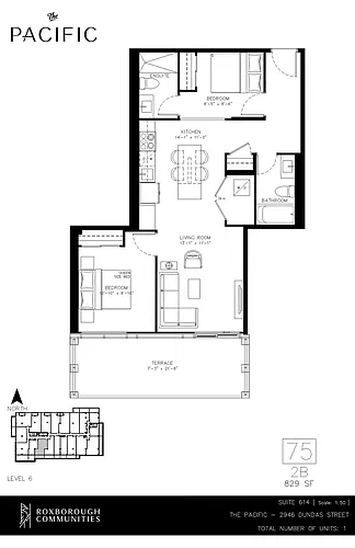 Floor plan 2 bedroom 2 bath 2 Bed 2 Bath 14