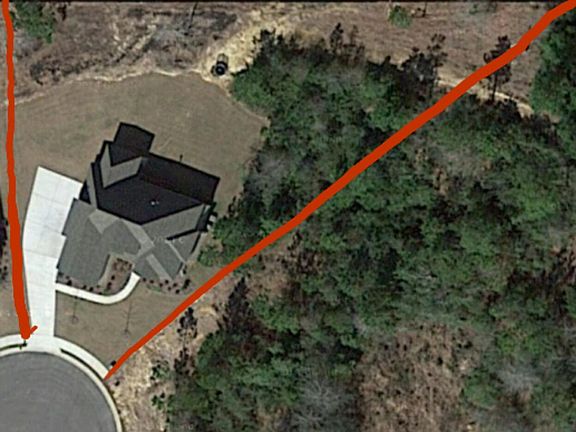 Amateur outline of lot