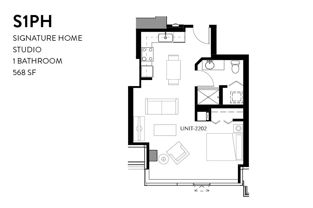 Floor plan Studio Penthouse