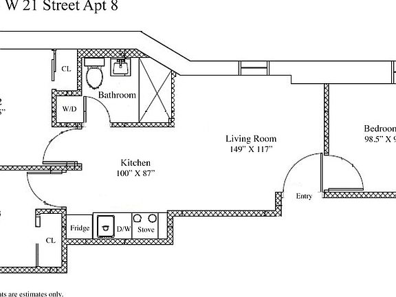 2nd image of 224 W 21st St APT 8