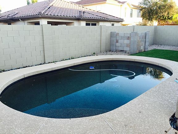 Pool with Fake Grass