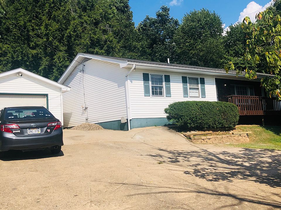 Front of house and garage