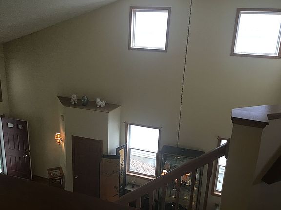 Windows above dining room