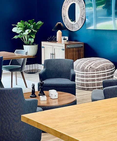 Relax in the Clubhouse Lounge