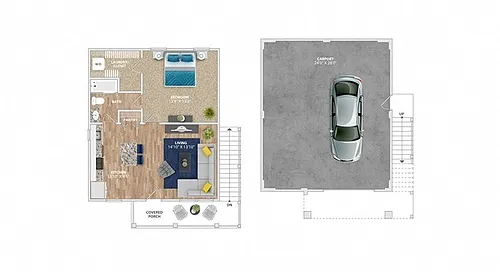 Floor plan Amelia with Garage