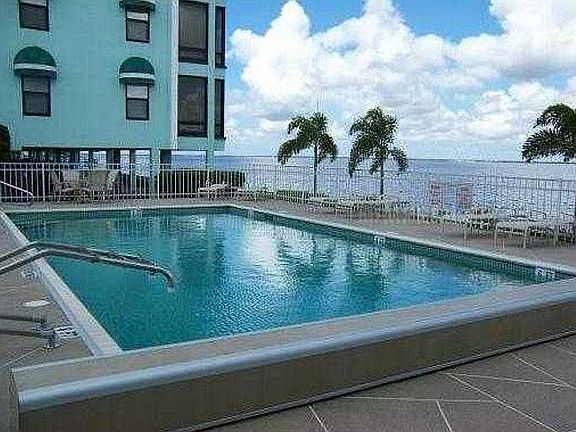 Pool next to our building