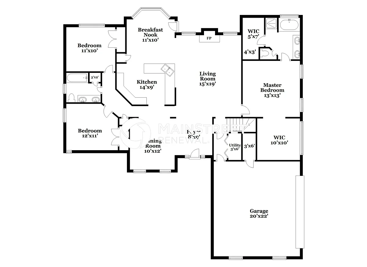 Floor Plan - 129 Moss Pointe Dr