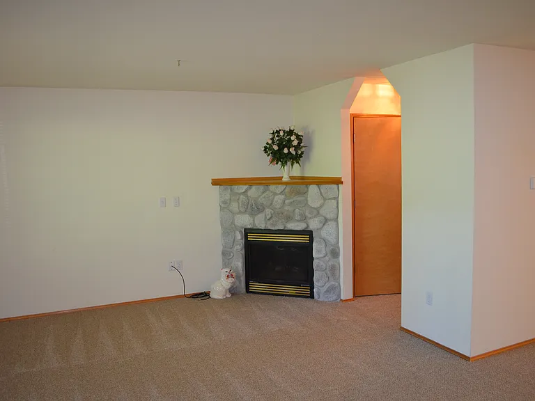Gas log fireplace in Great room.