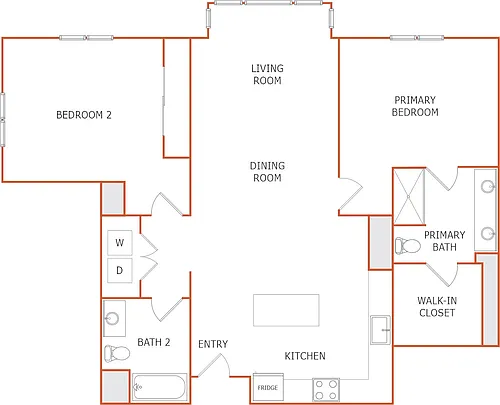 Floor plan 2C 1355