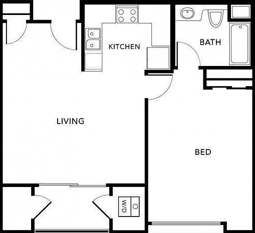 Plan M (Milano) floor plan Living at NoHo