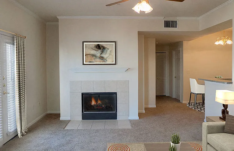 The Woodland Apartments Living Room, Boerne, Texas