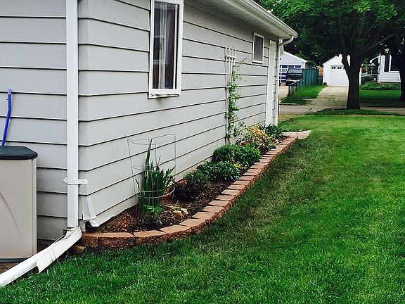 West side flower bed