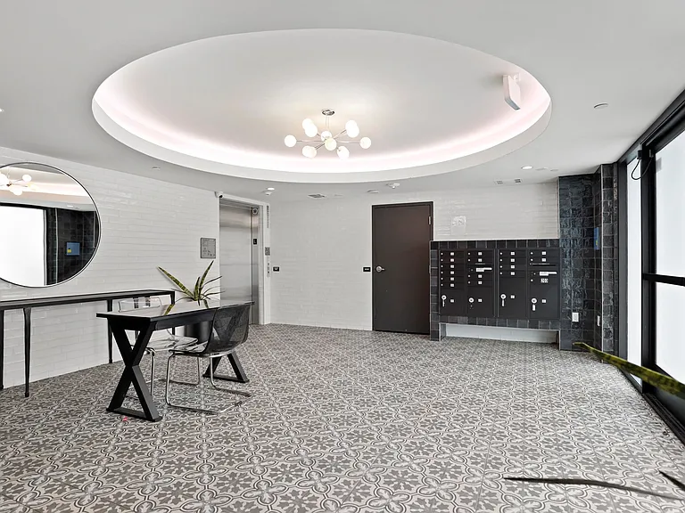 Lobby, Elevator, and Resident Mailboxes