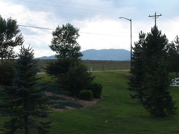 mountain view from deck