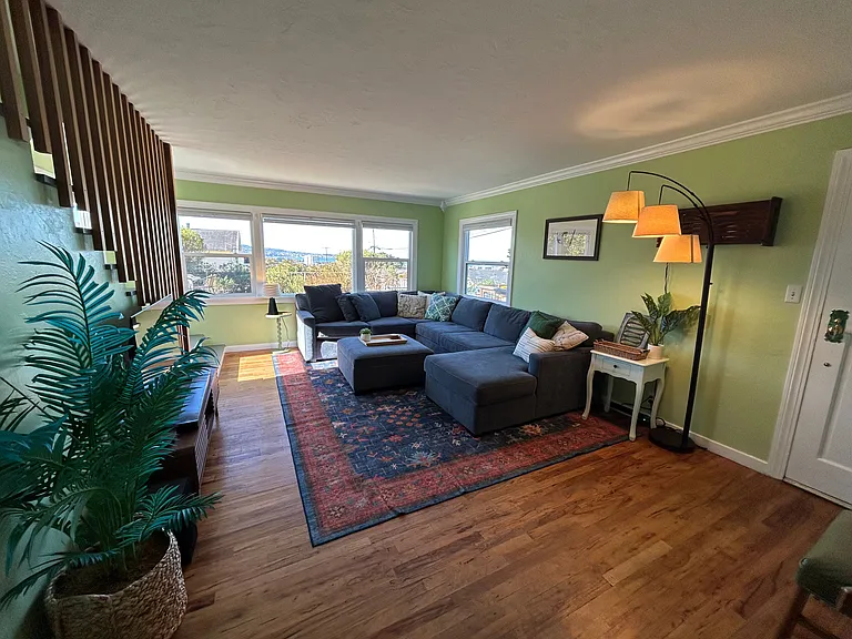 Living room with view