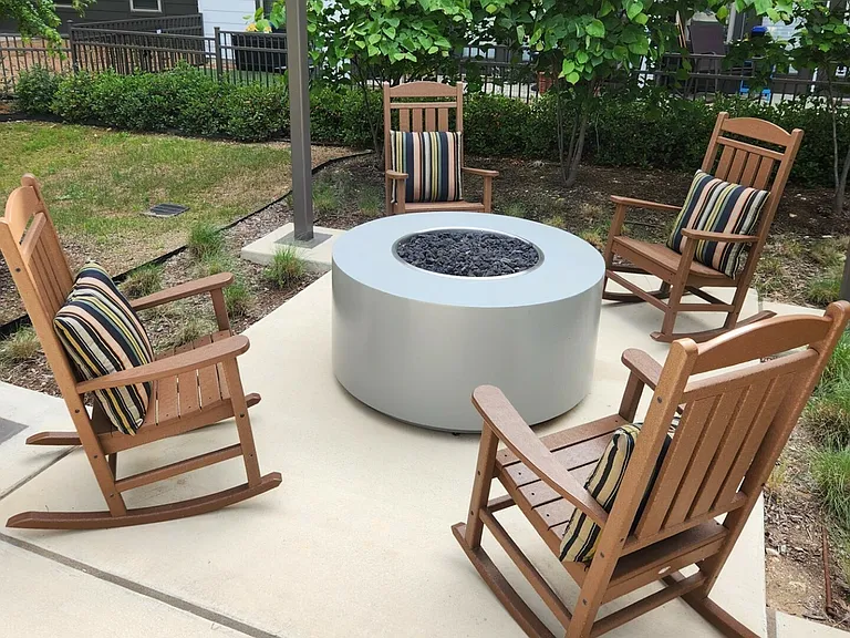 Outdoor Seating Area around Firepit