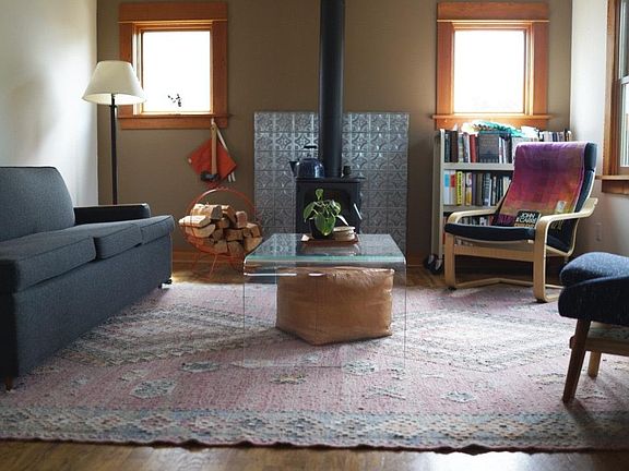 Rest your piggies by our wood-fired stove.