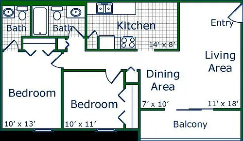 Floor plan Coral Bay