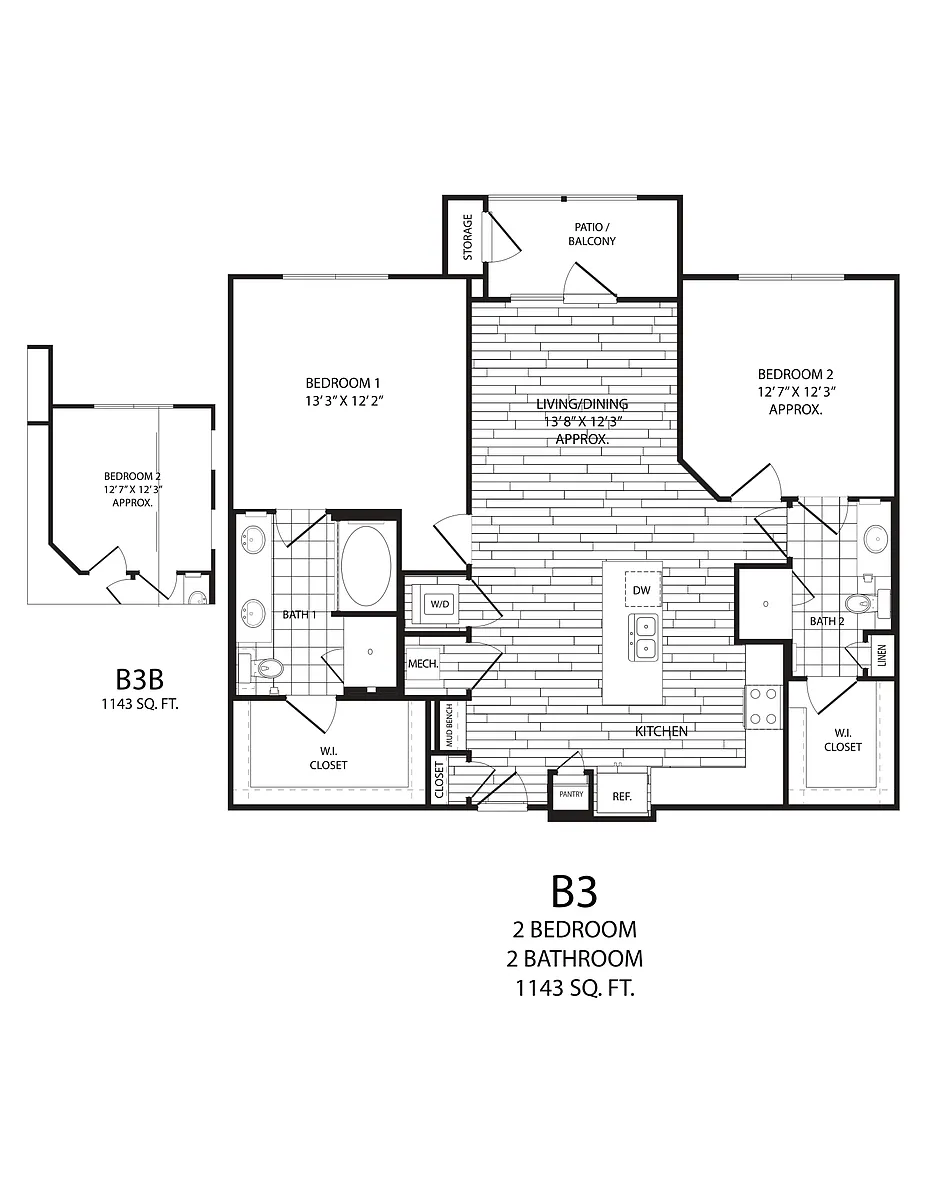 Floor plan B3