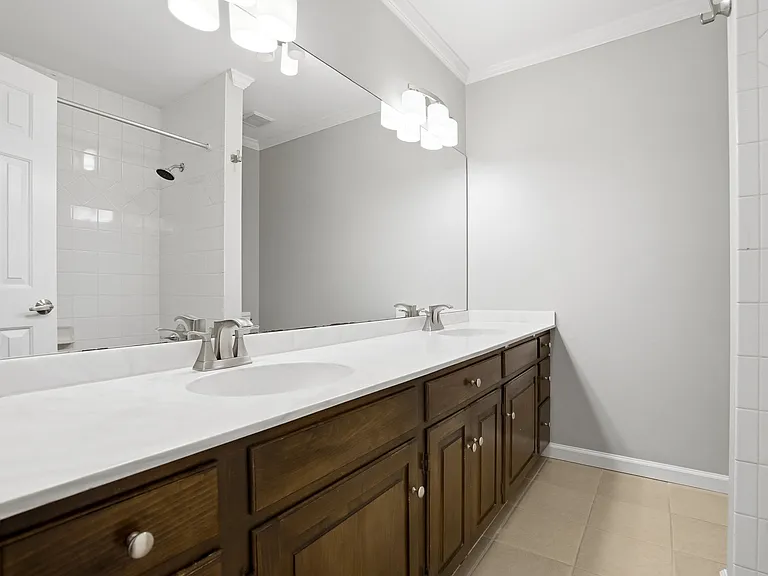 Primary Bath with Double Sinks