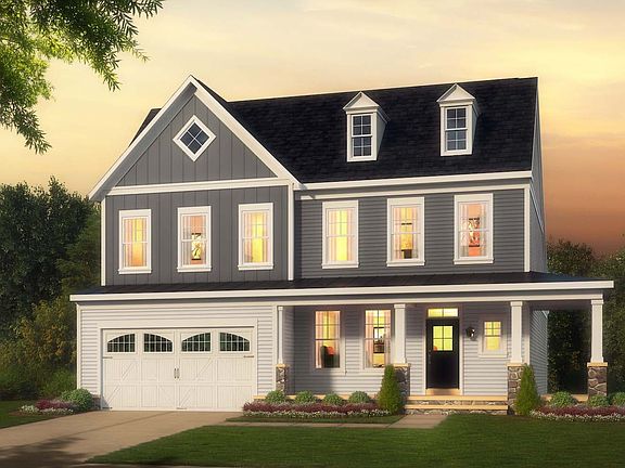 Elevation 4 of the Cresswell a home design by Brookfield Residential at Waterford Manor