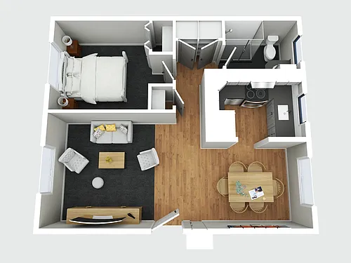 Floor plan One Bedroom