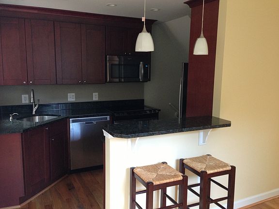 Gourmet kitchen with bar.