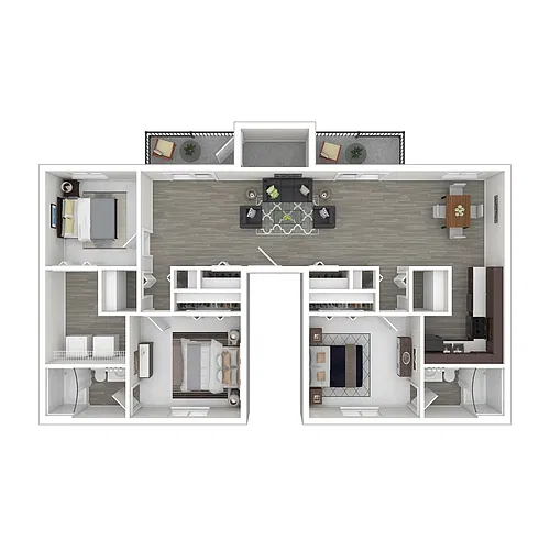 Floor plan 3 Bedroom 2 Bath Large CS-Upgrade