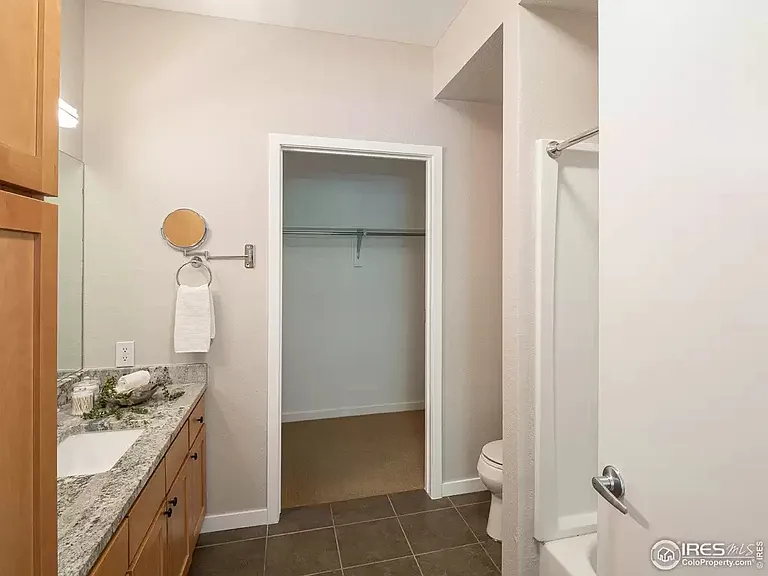 Large Private Master Full Bathroom and Walk-in Closet