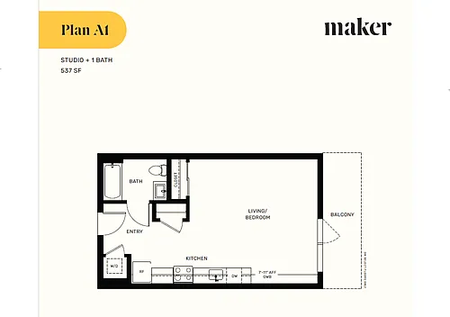 Floor plan Studio