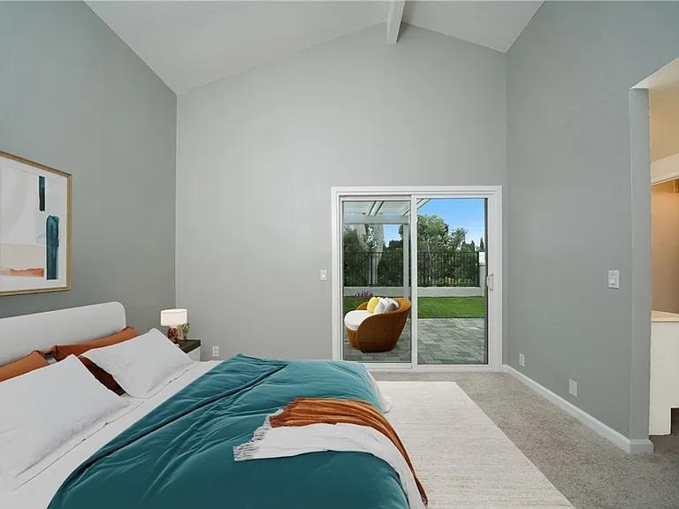 Master Bedroom with backyard view