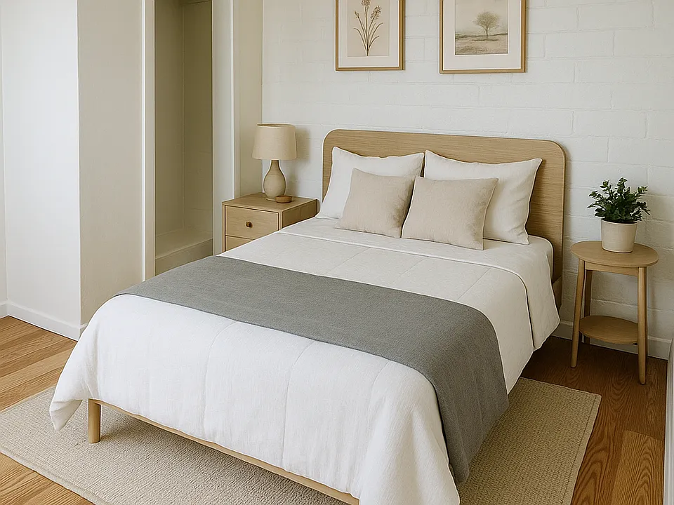 Bedroom with closet