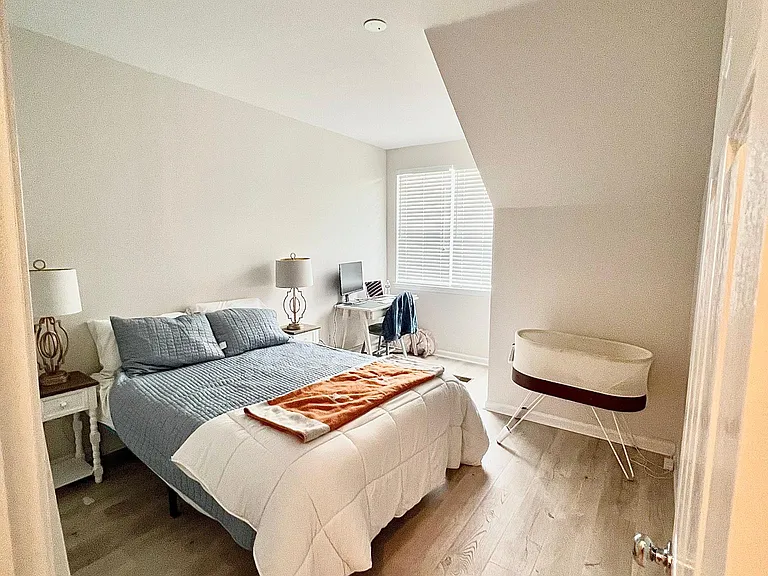2nd bedroom which is very large. Has a large closet and a nook for sitting area or desk.