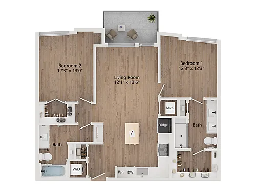 Floor plan B3