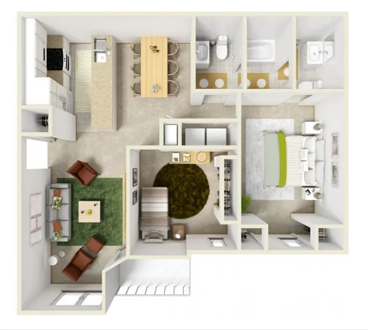 Floor plan 3pc2x15R