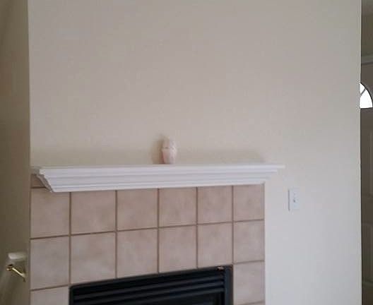 Fireplace in living room