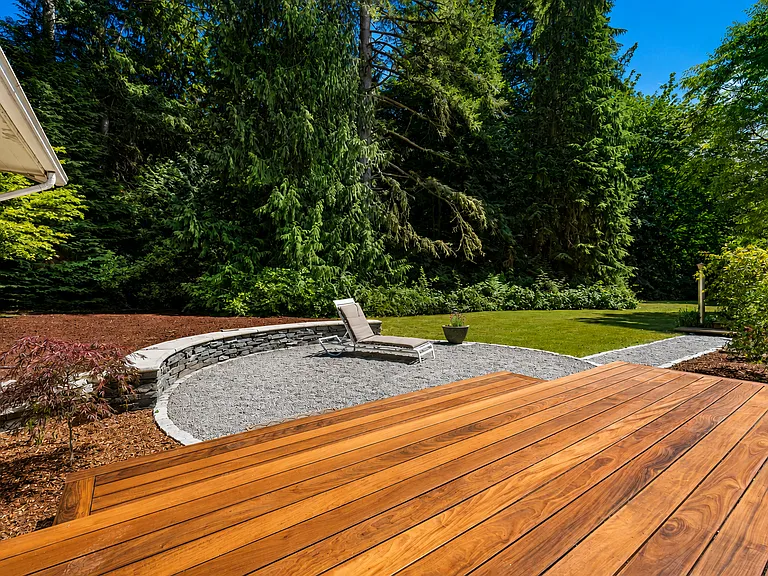 Patio and Deck on Back of house