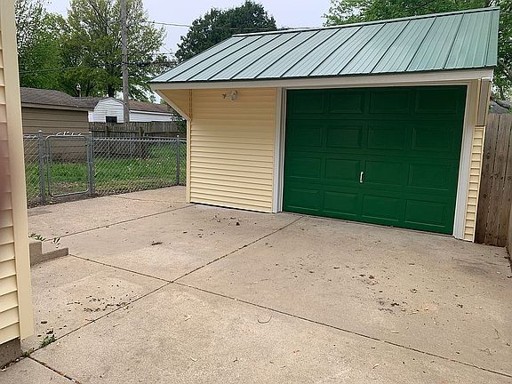 Garage and patio