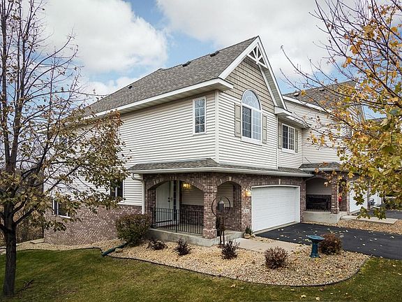 This end unit town home has beautiful wetland views.