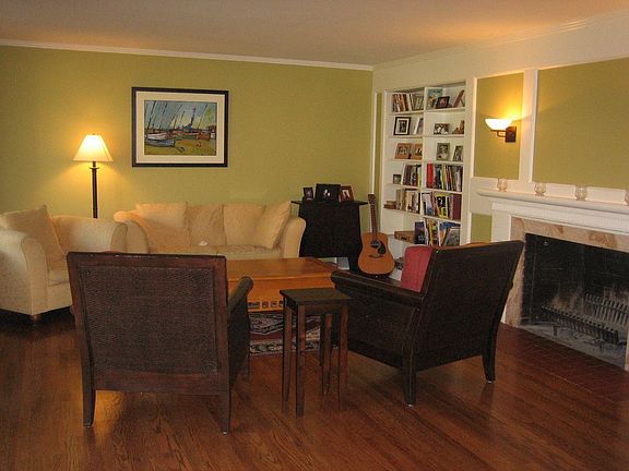 polished floors, repainted living room