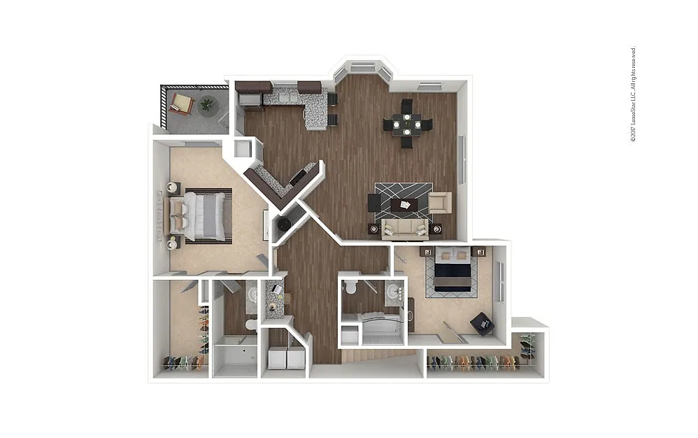 Floor plan B3A - Sugar Creek