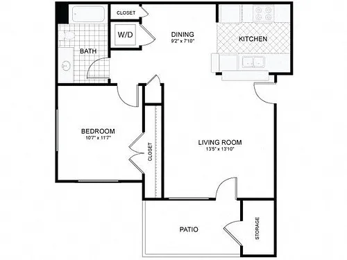 Floor plan 1x1 SM