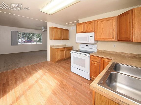 Kitchen view # 3 newer oven/range and microwave