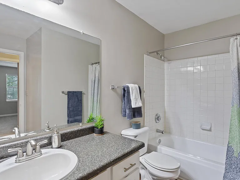 Spacious Bathroom with Tub