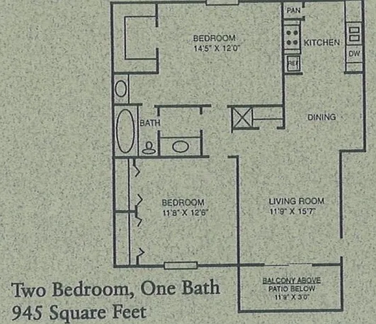 2 bed/1 bath 2 bed/1 bath