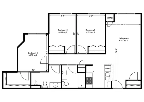 Floor plan M