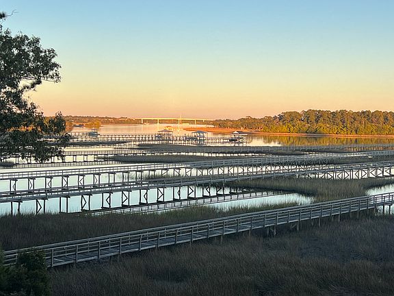 View from upper/3rd floor deck looking toward Limehouse bridge